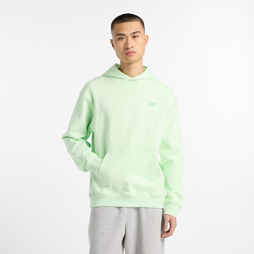 Bluza męska New Balance MT41534MEW – zielona ze sklepu New Balance Poland w kategorii Bluzy męskie - zdjęcie 180386937