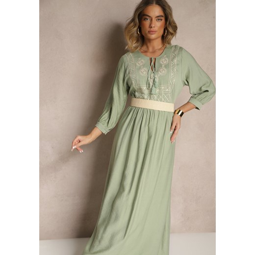 Sukienka Renee maxi z haftem