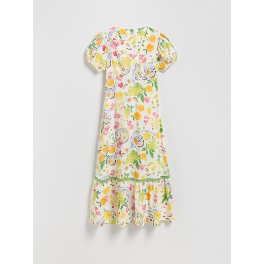 Sukienka Reserved z krótkimi rękawami z wiskozy mini 