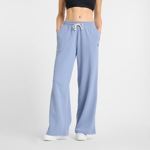 Spodnie damskie New Balance WP51503DUS – niebieskie ze sklepu New Balance Poland w kategorii Spodnie damskie - zdjęcie 180390736