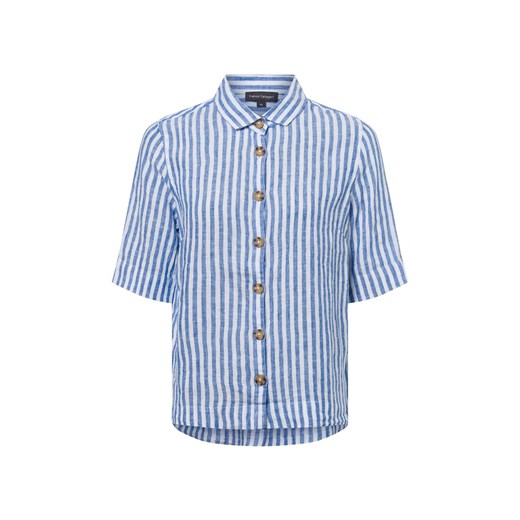 Franco Callegari Damska bluzka lniana Kobiety len jasnoniebieski w paski ze sklepu vangraaf w kategorii Bluzki damskie - zdjęcie 180392626