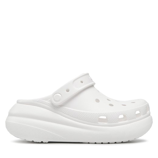 Klapki Crocs Classic Crush Clog 207521 Biały Crocs 42 eobuwie.pl wyprzedaż
