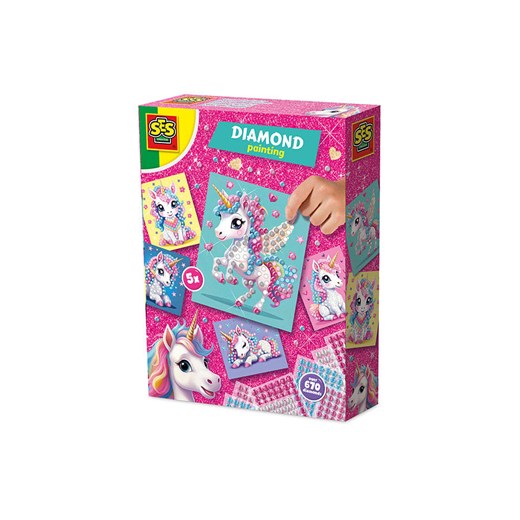 SES Zestaw koralików &quot;Unicorn - Diamond Painting&quot; - 3+ ze sklepu Limango Polska w kategorii Zabawki - zdjęcie 180394325