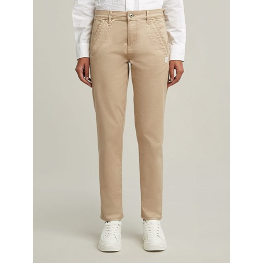 G-Star Spodnie chino &quot;Kate&quot; - Boyfriend fit - w kolorze beżowym ze sklepu Limango Polska w kategorii Spodnie damskie - zdjęcie 180394368