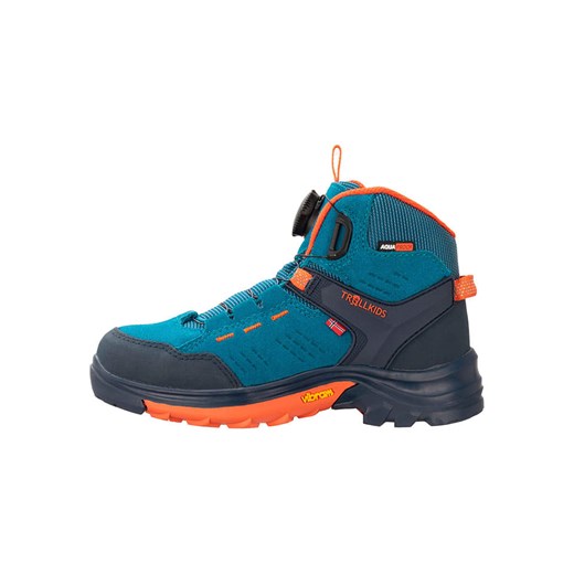 Trollkids Skórzane buty turystyczne &quot;Gjende&quot; w kolorze niebieskim ze sklepu Limango Polska w kategorii Buty trekkingowe dziecięce - zdjęcie 180394389