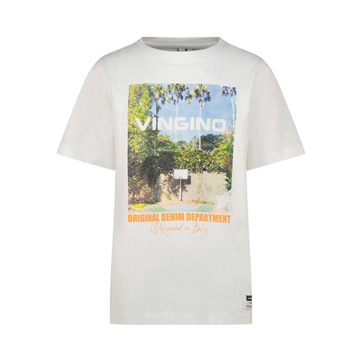 Vingino Koszulka w kolorze białym ze sklepu Limango Polska w kategorii T-shirty chłopięce - zdjęcie 180394896