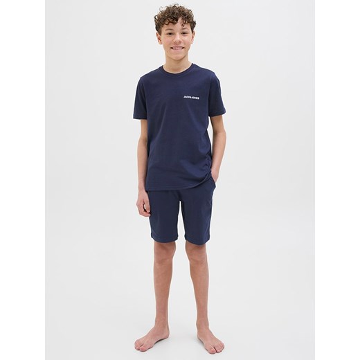 JACK &amp; JONES Junior Koszulka &quot;Everest&quot; w kolorze granatowym ze sklepu Limango Polska w kategorii T-shirty chłopięce - zdjęcie 180395397