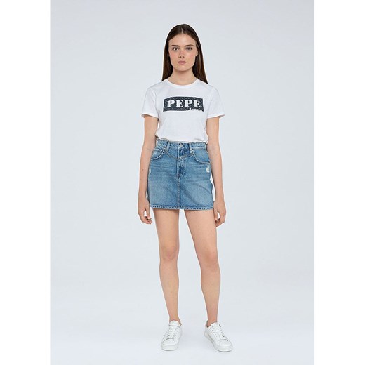 Pepe Jeans Spódnica dżinsowa &quot;Rachel&quot; w kolorze niebieskim ze sklepu Limango Polska w kategorii Spódnice - zdjęcie 180395479