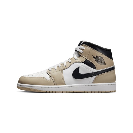Buty męskie Air Jordan 1 Mid - Biel ze sklepu Nike poland w kategorii Buty sportowe męskie - zdjęcie 180396656