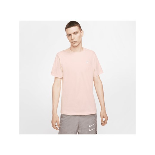 T-shirt męski Nike Sportswear Club - Różowy ze sklepu Nike poland w kategorii T-shirty męskie - zdjęcie 180396695