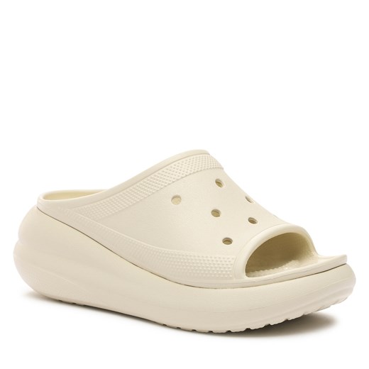 Klapki Crocs Crocs Crush Slide 208731 Beżowy Crocs 39 wyprzedaż eobuwie.pl