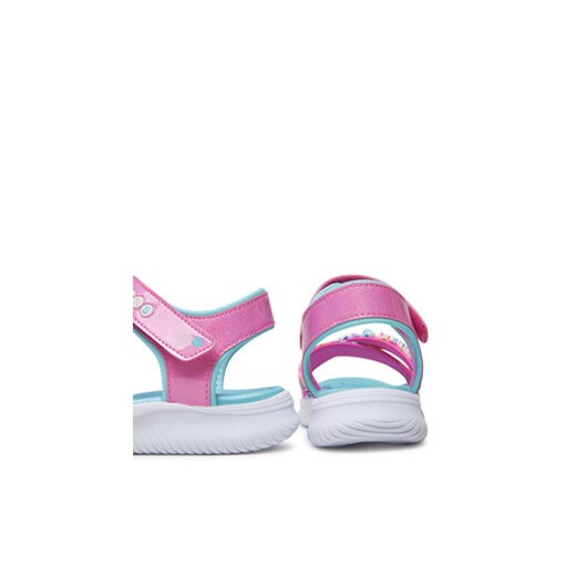 Sandały dziecięce Skechers wielokolorowe na rzepy letnie