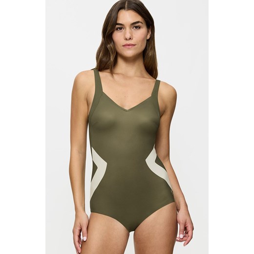 Triumph strój kąpielowy jednoczęściowy Summer Allure 10214522-M009, Kolor khaki-ecru, Rozmiar 38B, Triumph ze sklepu Primodo w kategorii Stroje kąpielowe - zdjęcie 180400335