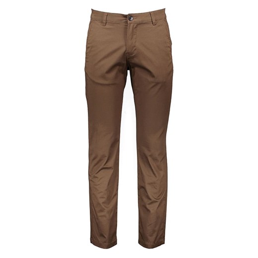 SELECTED HOMME Spodnie chino w kolorze brązowym ze sklepu Limango Polska w kategorii Spodnie męskie - zdjęcie 180400396