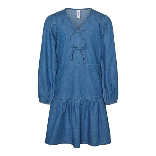 Vero Moda Girl Sukienka dżinsowa &quot;Demi&quot; w kolorze niebieskim ze sklepu Limango Polska w kategorii Sukienki dziewczęce - zdjęcie 180400526