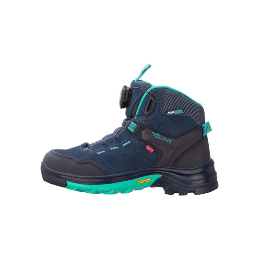 Buty trekkingowe dziecięce Trollkids granatowe wiązane