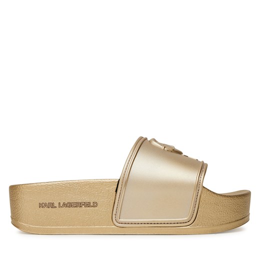 Klapki damskie Karl Lagerfeld płaskie bez zapięcia casual 