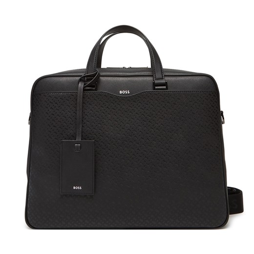 Torba na laptopa BOSS 50542235 Czarny ze sklepu eobuwie.pl w kategorii Torby na laptopa - zdjęcie 180401007