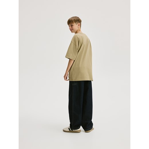 Reserved - T-shirt oversize - oliwkowy Reserved 170 (13-14 lat) Reserved