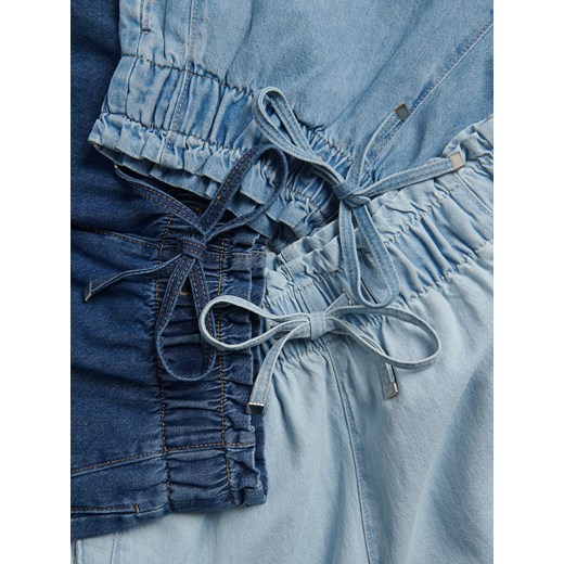 Reserved - Jeansy paperbag - niebieski Reserved 44 Reserved