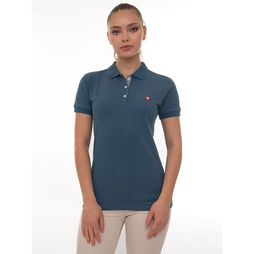 SIR RAYMOND TAILOR Koszulka polo &quot;Angie&quot; w kolorze morskim ze sklepu Limango Polska w kategorii Bluzki damskie - zdjęcie 180406316