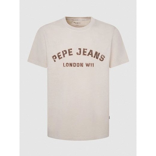 Pepe Jeans Koszulka &quot;Aldridge&quot; w kolorze kremowym ze sklepu Limango Polska w kategorii T-shirty męskie - zdjęcie 180406516