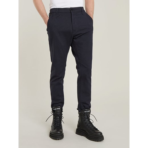 G-Star Spodnie chino - Slim fit - w kolorze granatowym ze sklepu Limango Polska w kategorii Spodnie męskie - zdjęcie 180407027