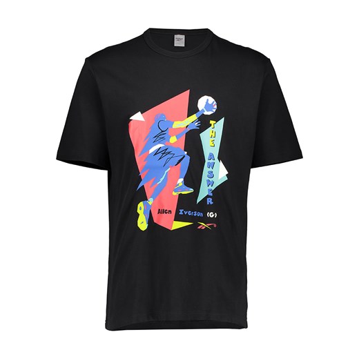 Reebok Koszulka &quot;Iverson Layup&quot; w kolorze czarnym ze sklepu Limango Polska w kategorii T-shirty męskie - zdjęcie 180407099