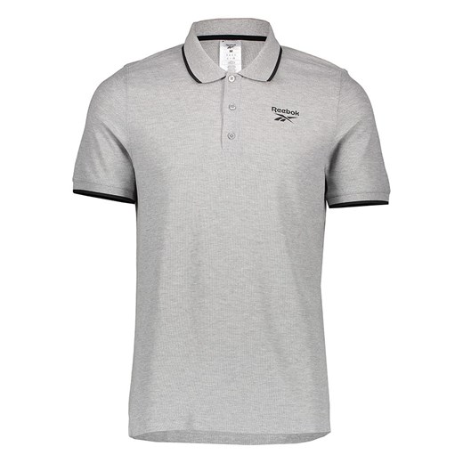 Reebok Koszulka polo w kolorze szarym ze sklepu Limango Polska w kategorii T-shirty męskie - zdjęcie 180407148