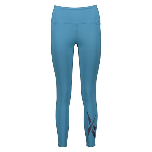 Reebok Legginsy sportowe &quot;Lux Vector&quot; w kolorze błękitnym ze sklepu Limango Polska w kategorii Spodnie damskie - zdjęcie 180407225