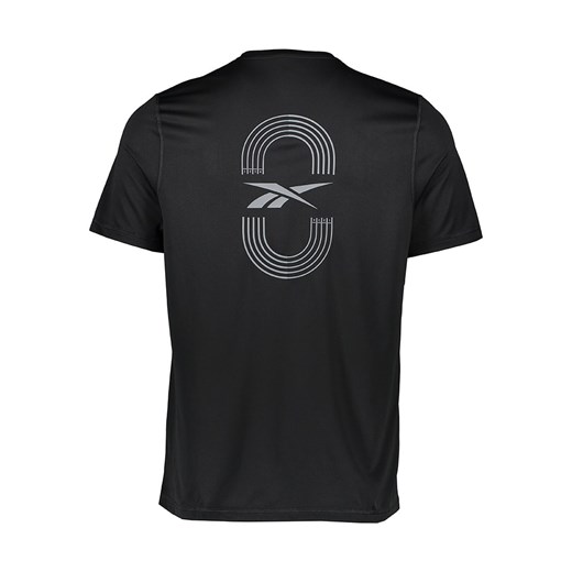 Reebok Koszulka &quot;GFX&quot; w kolorze czarnym do biegania ze sklepu Limango Polska w kategorii T-shirty męskie - zdjęcie 180407275