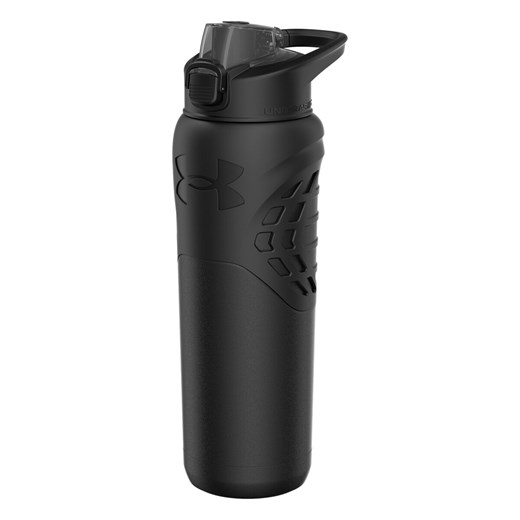 Bidon Under Armour UA 24oz Command Black/Black 700 ml - czarny ze sklepu Sportstylestory.com w kategorii Bidony i butelki - zdjęcie 180408506