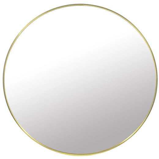Okrągłe lustro wiszące w złotej ramie 40 cm B2-T70 ze sklepu Edinos.pl w kategorii Lustra - zdjęcie 180409069