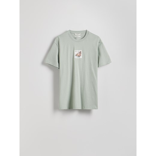 Reserved - T-shirt comfort fit - jasnozielony ze sklepu Reserved w kategorii T-shirty męskie - zdjęcie 180410507