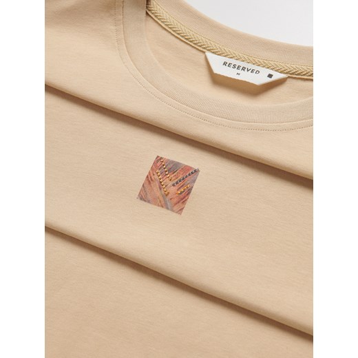 T-shirt męski Reserved casualowy z krótkim rękawem bawełniany
