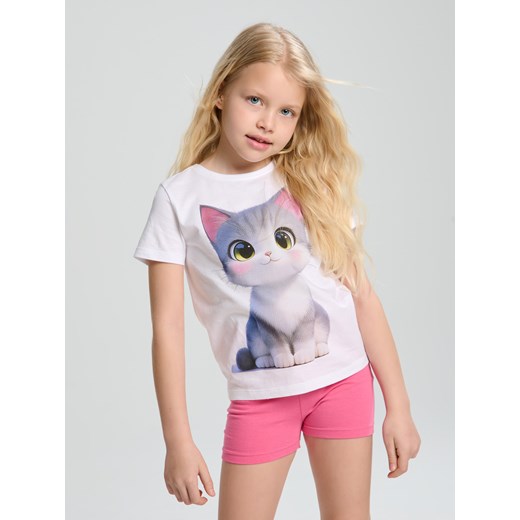 Sinsay - Komplet dzianinowy z motywem kota - wielobarwny Sinsay 128 Sinsay