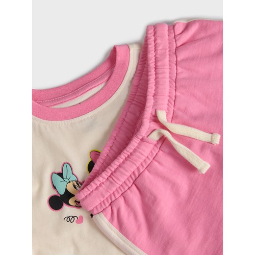 Sinsay - Komplet dzianinowy Minnie Mouse - kremowy Sinsay 104 Sinsay