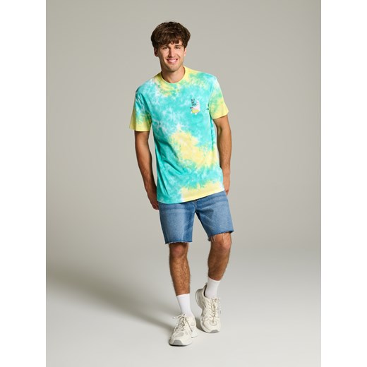 T-shirt męski Sinsay niebieski
