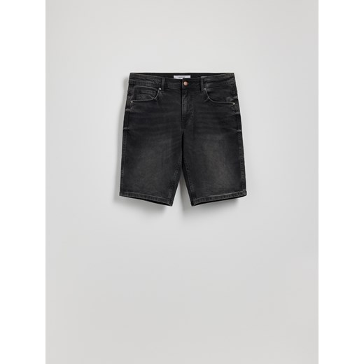 Reserved - Jeansowe szorty slim fit - szary Reserved 33 Reserved