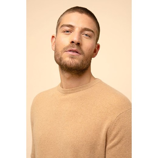 Just Cashmere Kaszmirowy sweter &quot;Howard&quot; w kolorze beżowym Just Cashmere L promocyjna cena Limango Polska