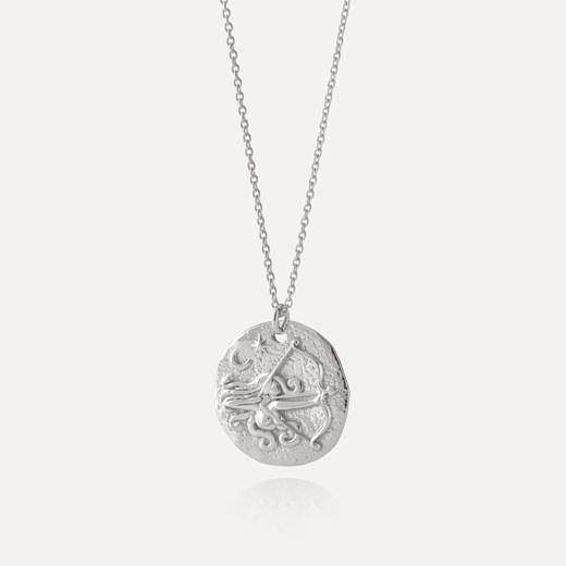 Srebrny naszyjnik znak zodiaku - strzelec w pokryciu platyną ze sklepu GIORRE w kategorii Naszyjniki - zdjęcie 180417389