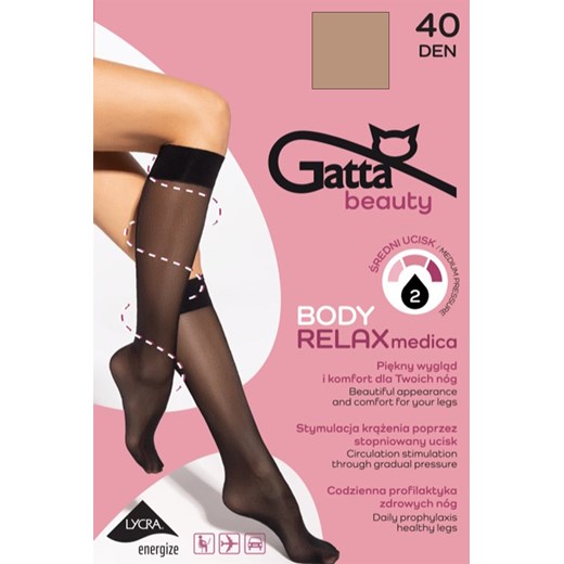 Podkolanówki Gatta Relaxmedica 40 DEN daino ze sklepu kontri.pl w kategorii Podkolanówki - zdjęcie 180417537