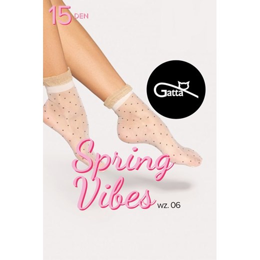 Skarpetki Gatta Spring Vibes 06 15 DEN nero-silver ze sklepu kontri.pl w kategorii Skarpetki damskie - zdjęcie 180417576
