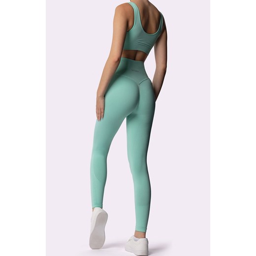 Legginsy sportowe miętowe Adapt, Kolor miętowy, Rozmiar M, Spaio ze sklepu Primodo w kategorii Spodnie damskie - zdjęcie 180418507