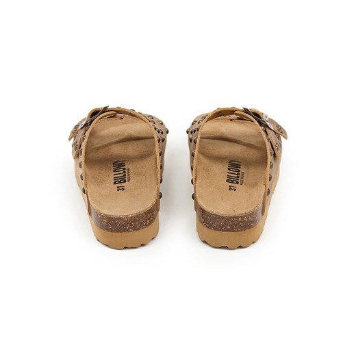 billowy Skórzane klapki w kolorze jasnobrązowym Billowy 38 okazyjna cena Limango Polska