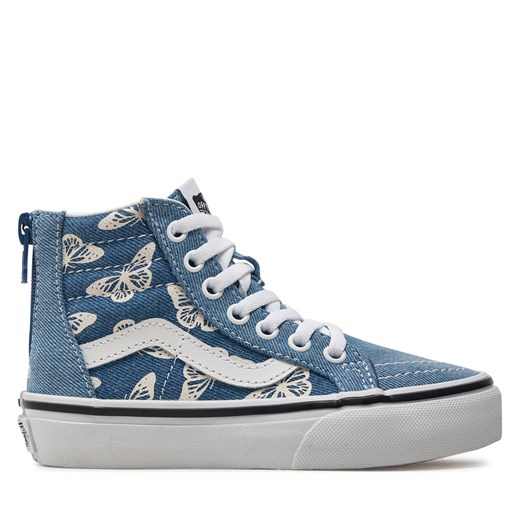 Tenisówki Vans Uy Sk8-Hi Zip VN000W9WNWD1 Niebieski Vans 32.5 wyprzedaż eobuwie.pl