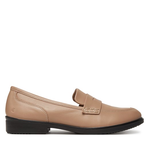 Loafersy ECCO Dress Classic 15 20980301084 Beżowy ze sklepu eobuwie.pl w kategorii Lordsy damskie - zdjęcie 180418998