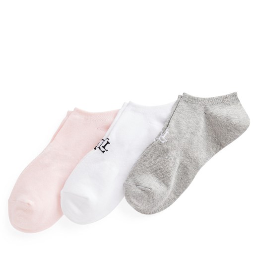 Zestaw 3 par niskich skarpet damskich LAUREN RALPH LAUREN 454846731002 Kolorowy one size eobuwie.pl