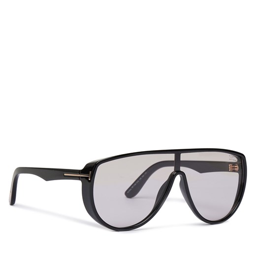 Okulary przeciwsłoneczne Tom Ford Achilles FT1182 01A Czarny Tom Ford one size eobuwie.pl