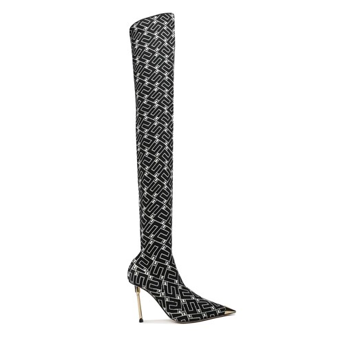 Muszkieterki Elisabetta Franchi SA-33L-36E2 Czarny Elisabetta Franchi 35 eobuwie.pl promocyjna cena